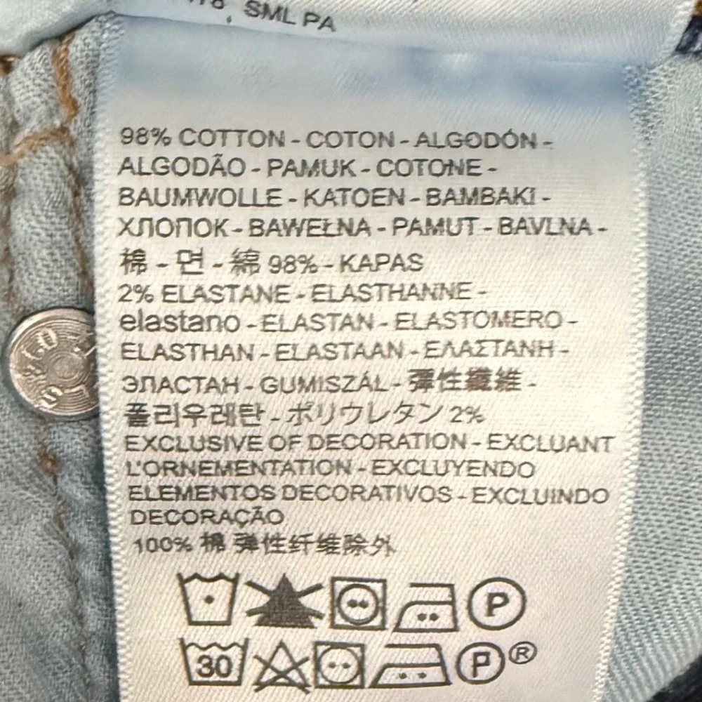 Levis 505 Regular Fit Mens‎ Jeans 35x28 Blue Denim Straight Leg Stretch